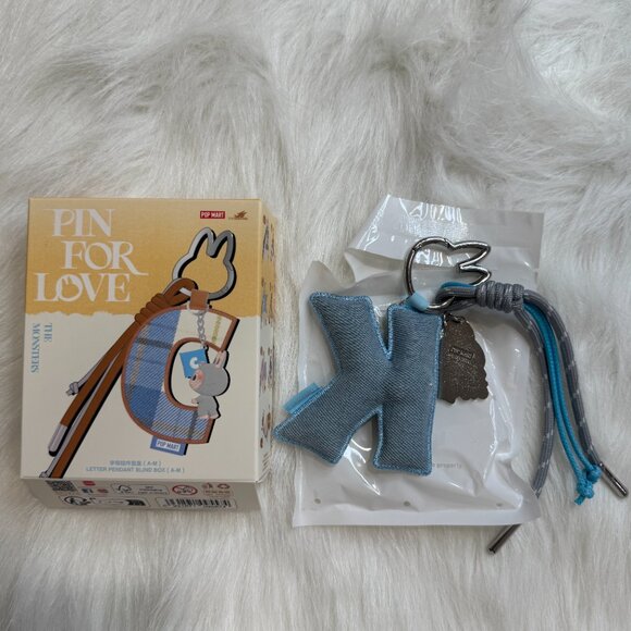 AUTHENTIC Labubu Pin for Love Plush Pendant + Letter Pendant Set – K - Picture 5 of 5